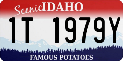 ID license plate 1T1979Y