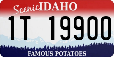 ID license plate 1T1990O
