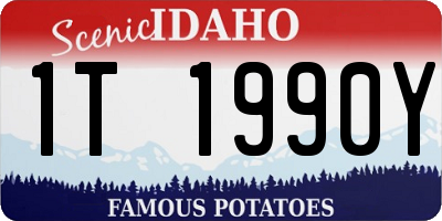 ID license plate 1T1990Y