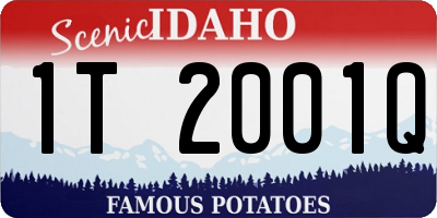 ID license plate 1T2001Q