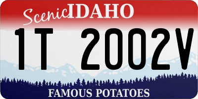 ID license plate 1T2002V