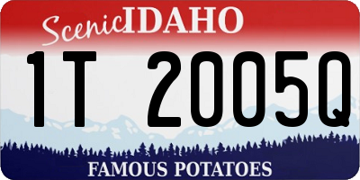 ID license plate 1T2005Q