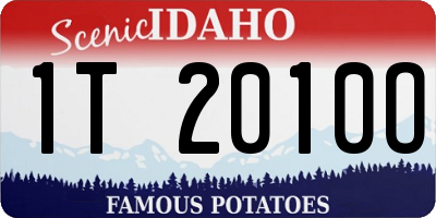 ID license plate 1T2010O