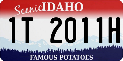 ID license plate 1T2011H