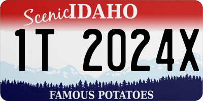 ID license plate 1T2024X