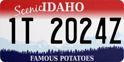 ID license plate 1T2024Z