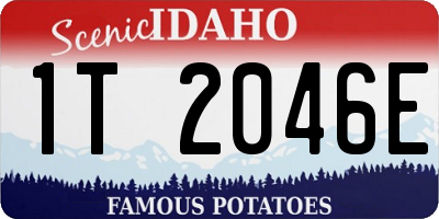 ID license plate 1T2046E