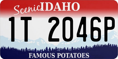 ID license plate 1T2046P