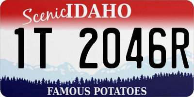 ID license plate 1T2046R