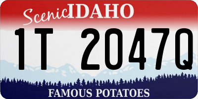 ID license plate 1T2047Q