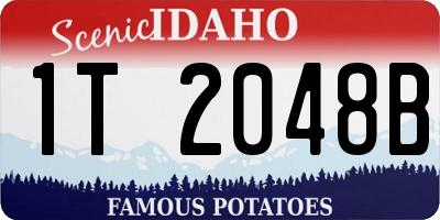 ID license plate 1T2048B