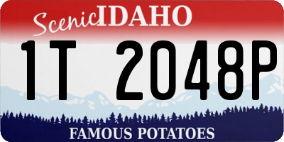ID license plate 1T2048P