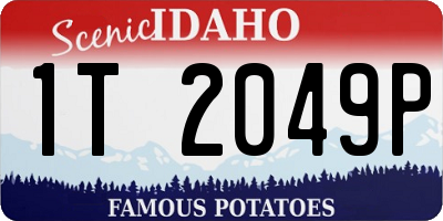 ID license plate 1T2049P