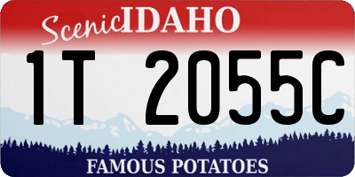 ID license plate 1T2055C