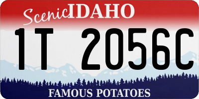 ID license plate 1T2056C