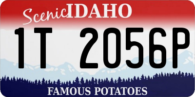 ID license plate 1T2056P