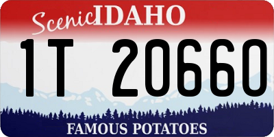 ID license plate 1T2066O