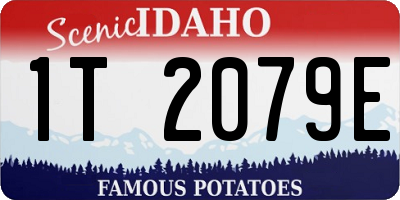 ID license plate 1T2079E