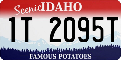 ID license plate 1T2095T