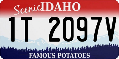 ID license plate 1T2097V