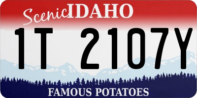 ID license plate 1T2107Y