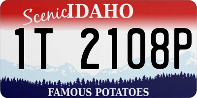 ID license plate 1T2108P