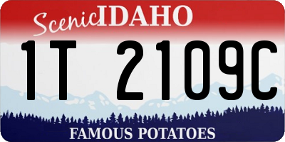 ID license plate 1T2109C