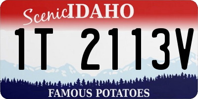 ID license plate 1T2113V