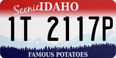 ID license plate 1T2117P