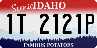 ID license plate 1T2121P