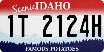 ID license plate 1T2124H