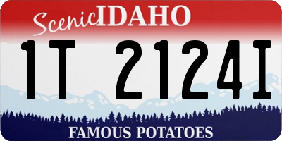 ID license plate 1T2124I