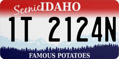 ID license plate 1T2124N