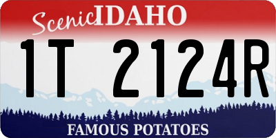 ID license plate 1T2124R