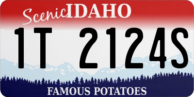 ID license plate 1T2124S
