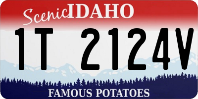 ID license plate 1T2124V