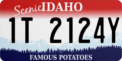 ID license plate 1T2124Y