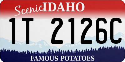 ID license plate 1T2126C