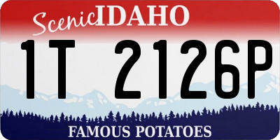 ID license plate 1T2126P