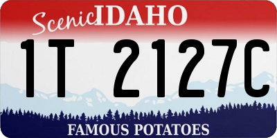 ID license plate 1T2127C