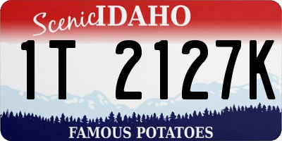ID license plate 1T2127K
