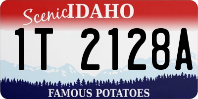 ID license plate 1T2128A