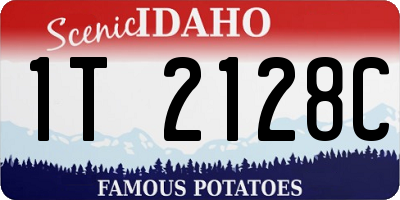 ID license plate 1T2128C
