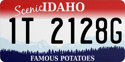 ID license plate 1T2128G