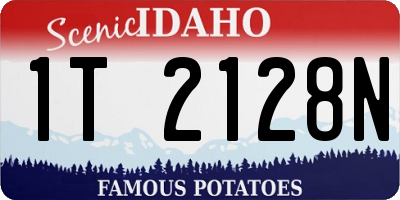 ID license plate 1T2128N
