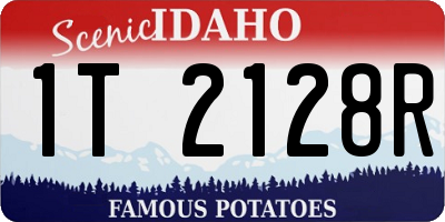 ID license plate 1T2128R