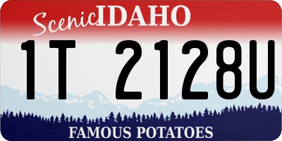 ID license plate 1T2128U
