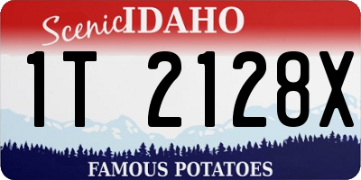 ID license plate 1T2128X