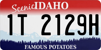 ID license plate 1T2129H