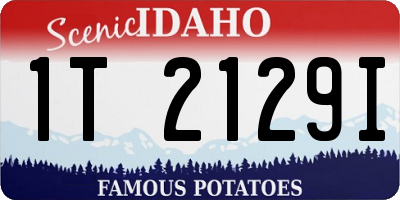 ID license plate 1T2129I